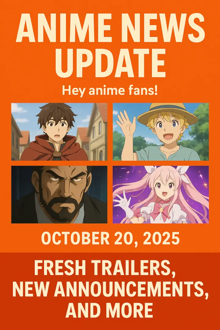 Anime News Today: Exciting Updates from October 20, 2025