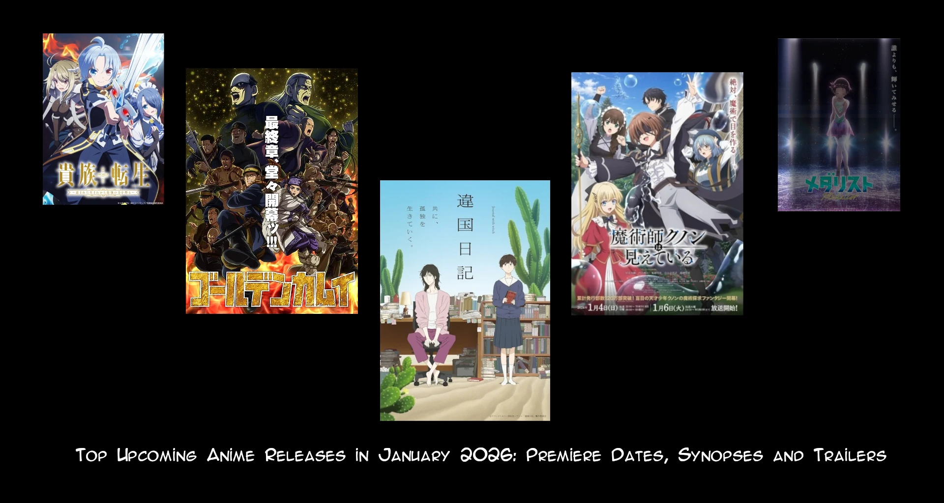 Top Upcoming Anime Releases in January 2026: Premiere Dates, Synopses and Trailers