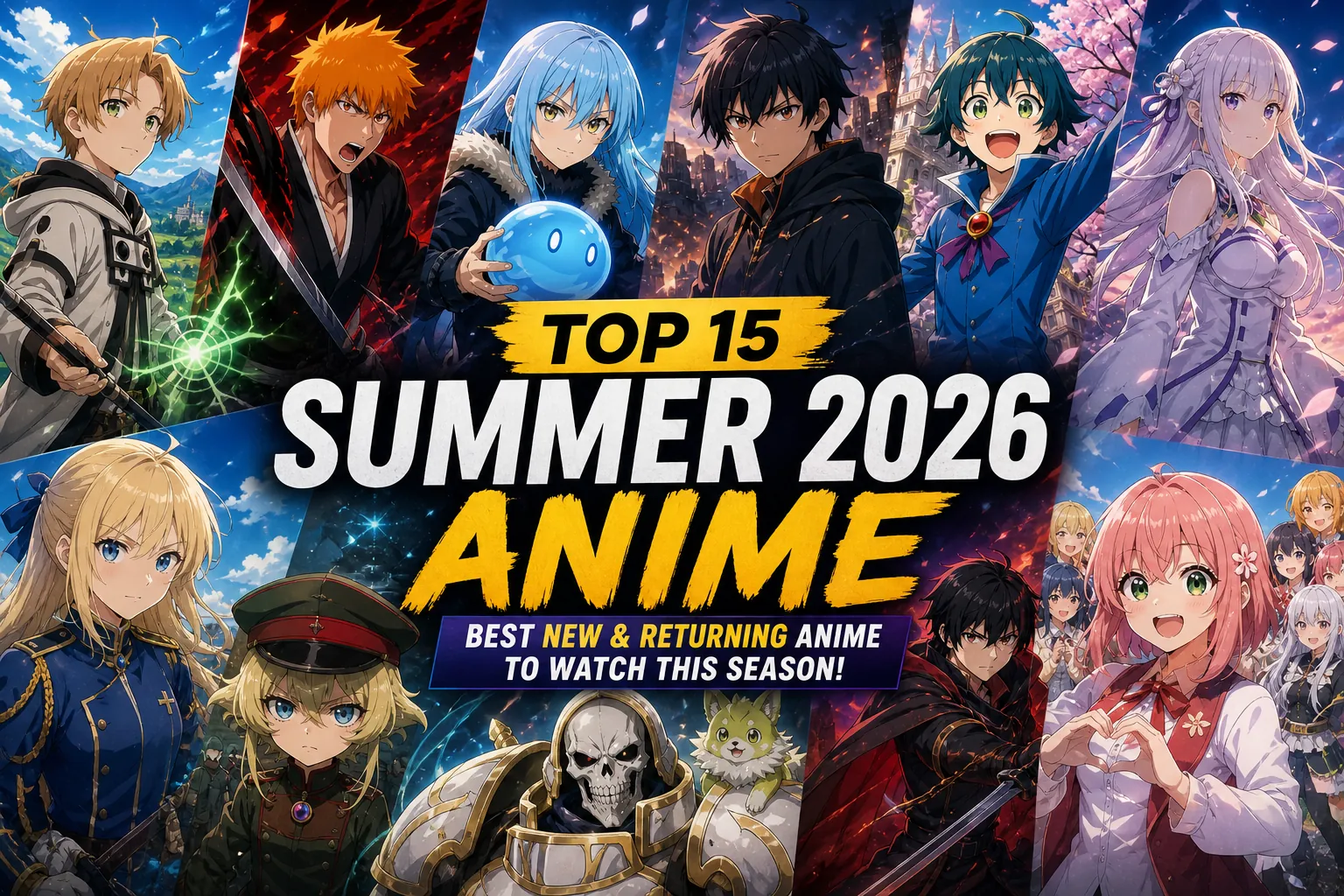 Top 15 Summer 2026 Anime to Watch
