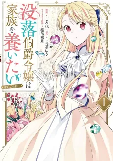 Botsuraku Hakushaku Reijou wa Kazoku wo Yashinaitai @COMIC cover