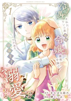 Reiguu Sareta Wanko-kei Jimi Reijou wa Majutsu Gakuen de Wakeari Josou Ouji ni Dekiai Sareru cover