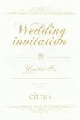 citrus: Wedding Invitation cover