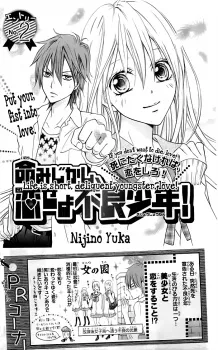 Inochi Mijikashi, Koiseyo Furyou Shounen! Prototype cover
