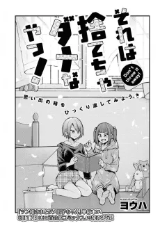 Sore wa Sutecha Dame na Yatsu! cover