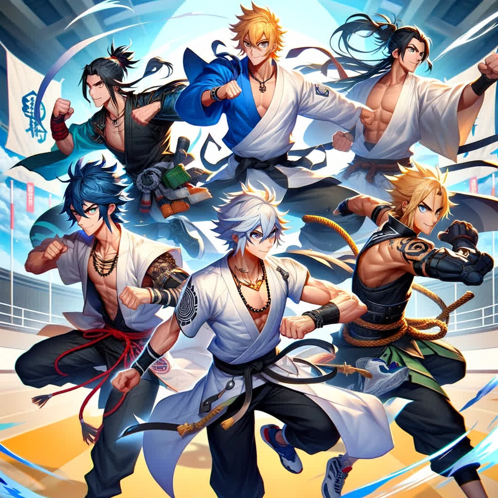 Main characters of The God of High School anime.